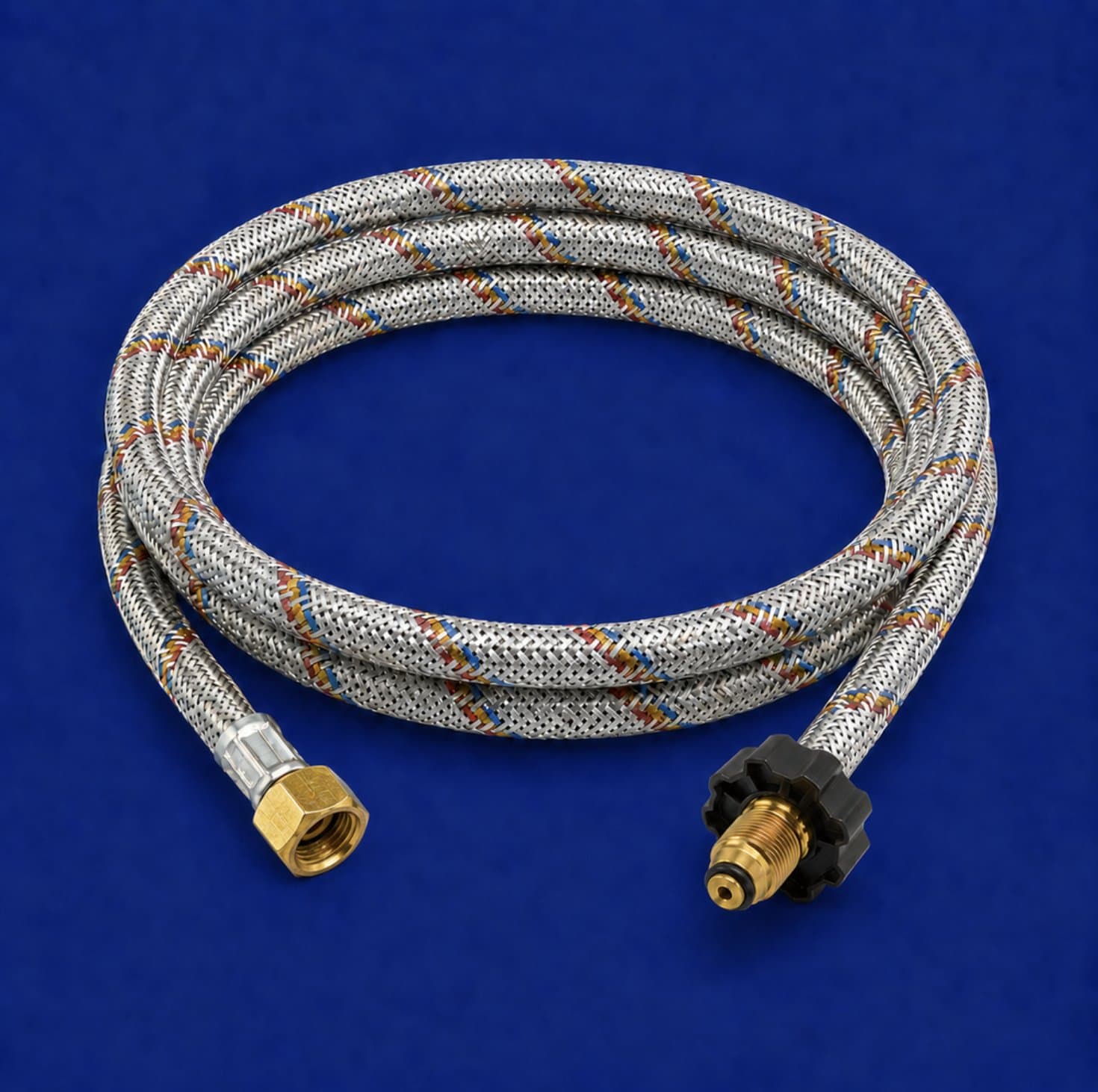 Manguera para Gas Reforzada en Aluminio PIGTAIL a 3/8 — vista general