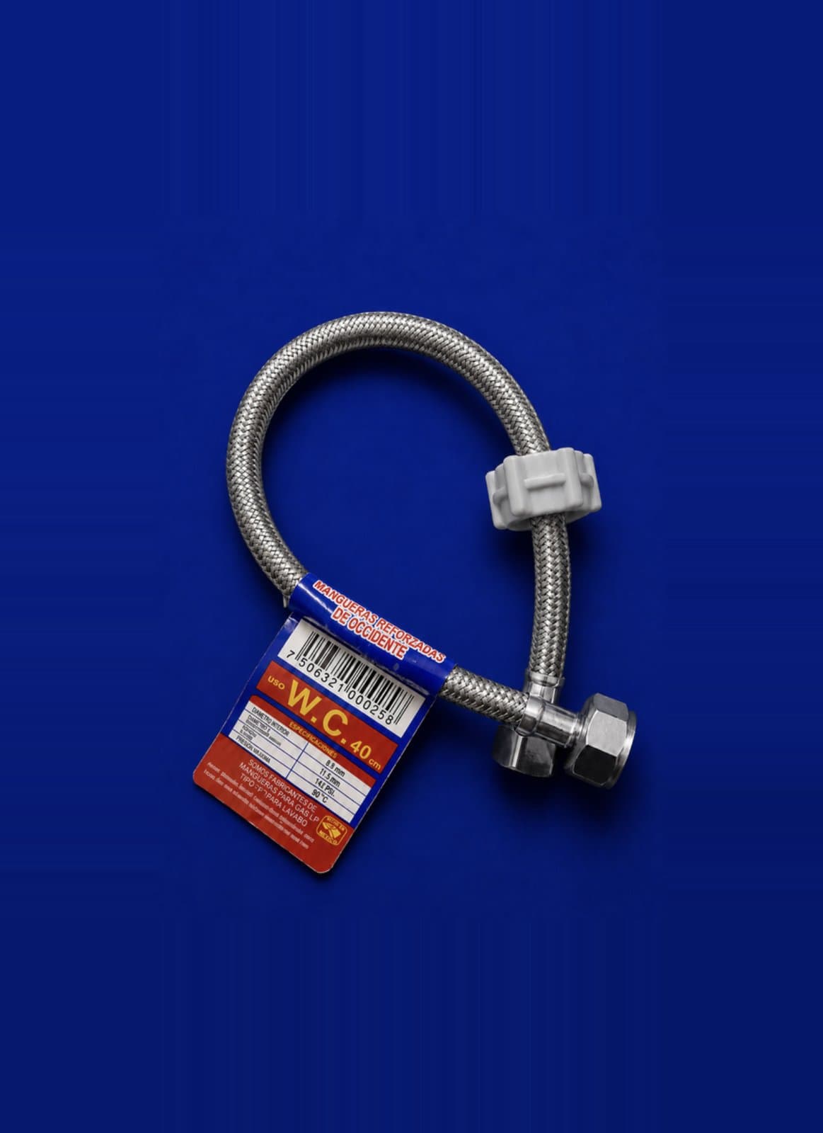 Manguera para Fregador Conexión Latón 1/2" — vista general